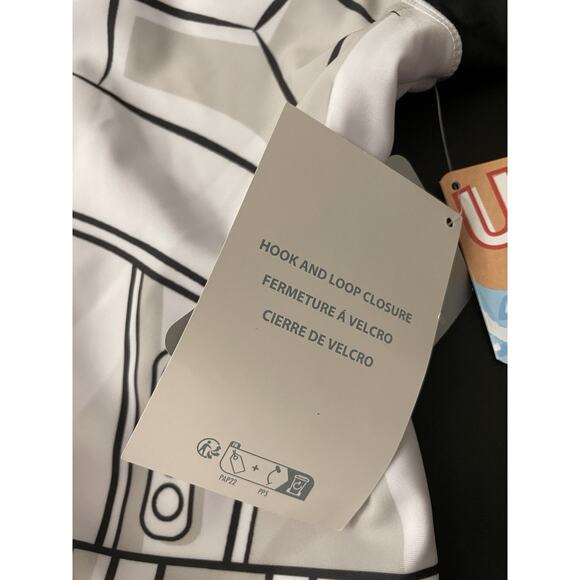 NWT Stormtrooper Swimsuit Star Wars M Disney Rash Guard Adaptive White Black - Picture 5 of 9